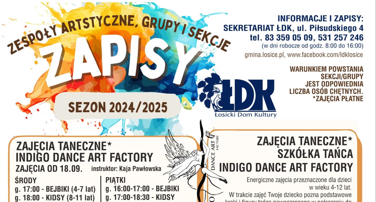 Malarstwo - Rzeźba, Łosicki Kultury zaprasza sezon artystyczny 2024/2025 ruszyły zapisy! - zdjęcie, fotografia