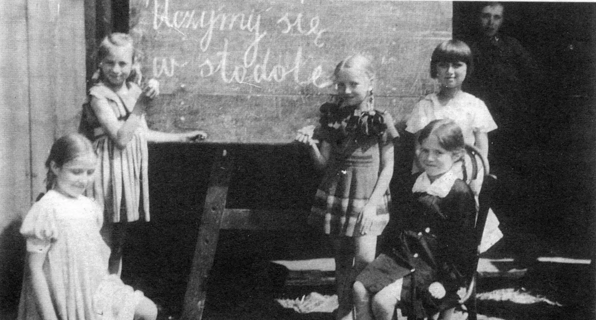 Historia, Tajne nauczanie okresie okupacji niemieckiej ziemi łosickiej - zdjęcie, fotografia
