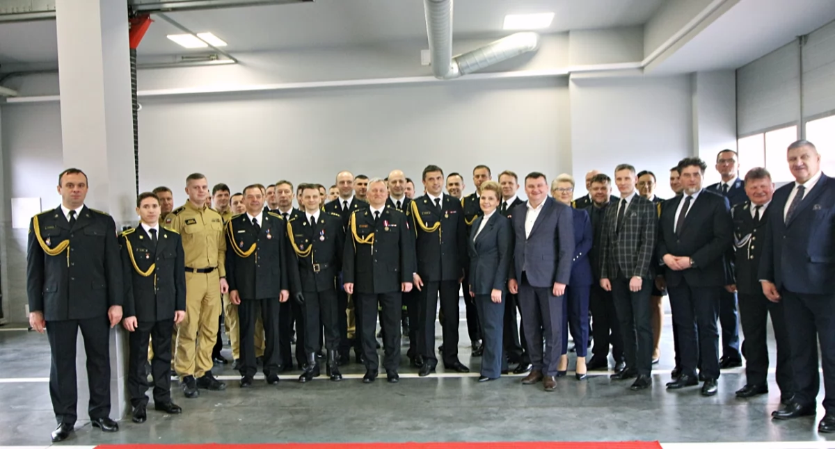 Pożary straż pożarna, Uroczyste powołanie Tomasza Wojtasia Komendanta Powiatowego Łosicach - zdjęcie, fotografia