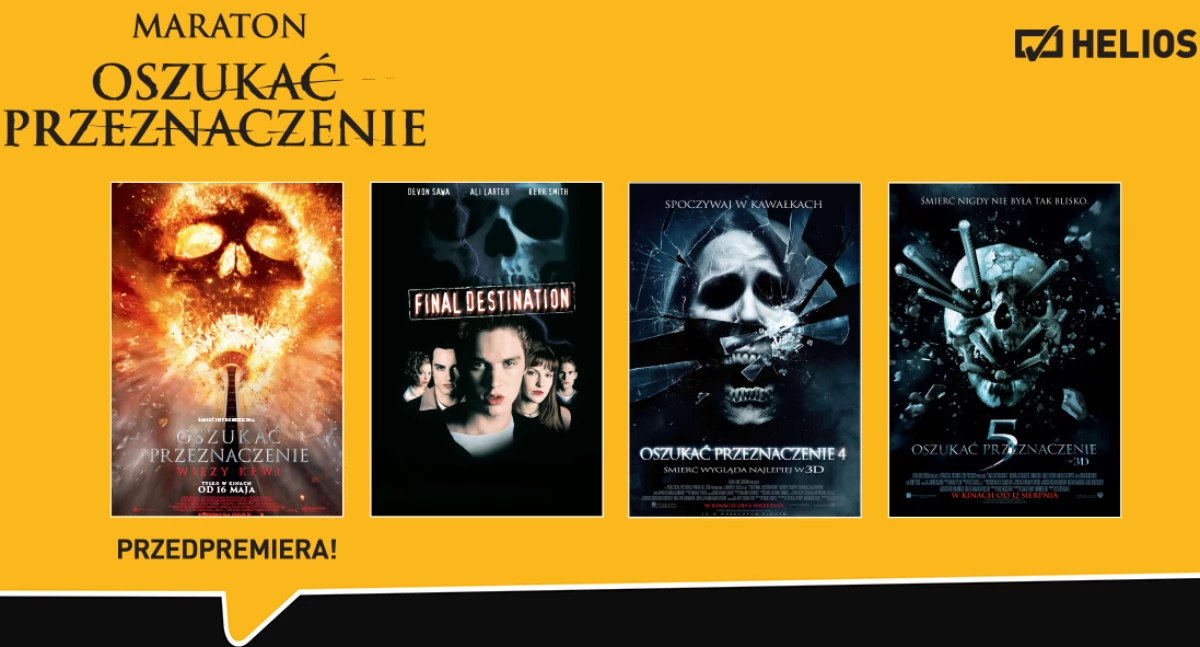 Kino - Film - Fotografia, maraton filmowy Oszukać przeznaczenie - zdjęcie, fotografia
