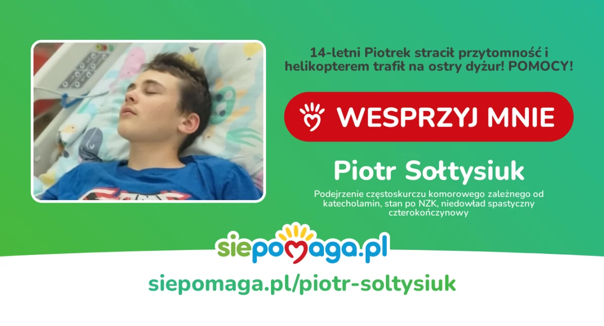 Interwencje i pomoc, minut ciszy Walka zdrowie Piotrka - zdjęcie, fotografia