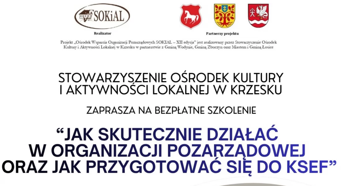 Informacje, skutecznie działać przygotować bezpłatne szkolenie Łosicach - zdjęcie, fotografia