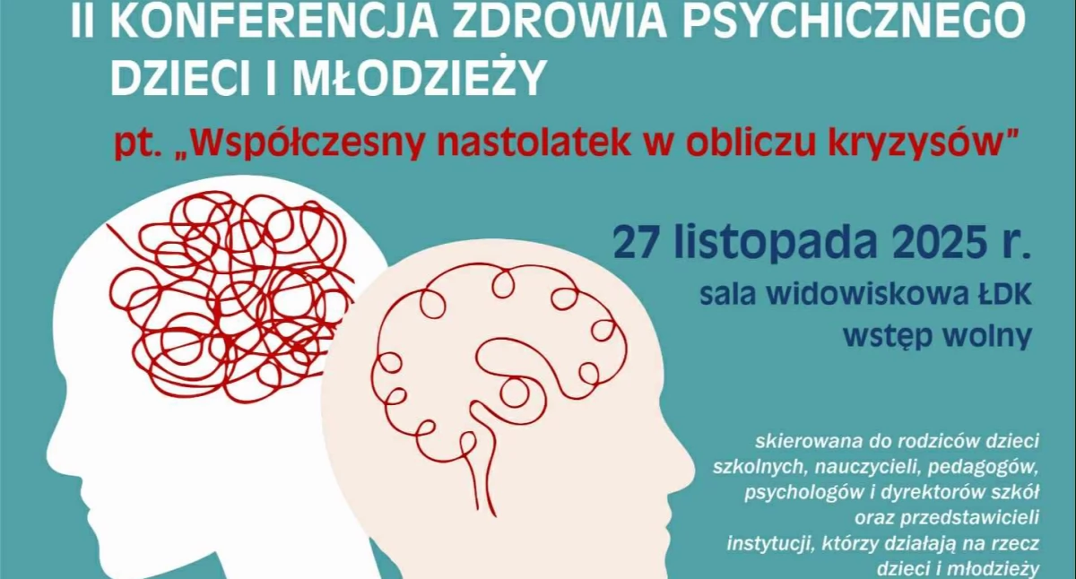 Imprezy cykliczne, Konferencja Zdrowia Psychicznego Dzieci Młodzieży Łosicach „Współczesny nastolatek obliczu kryzysów” - zdjęcie, fotografia