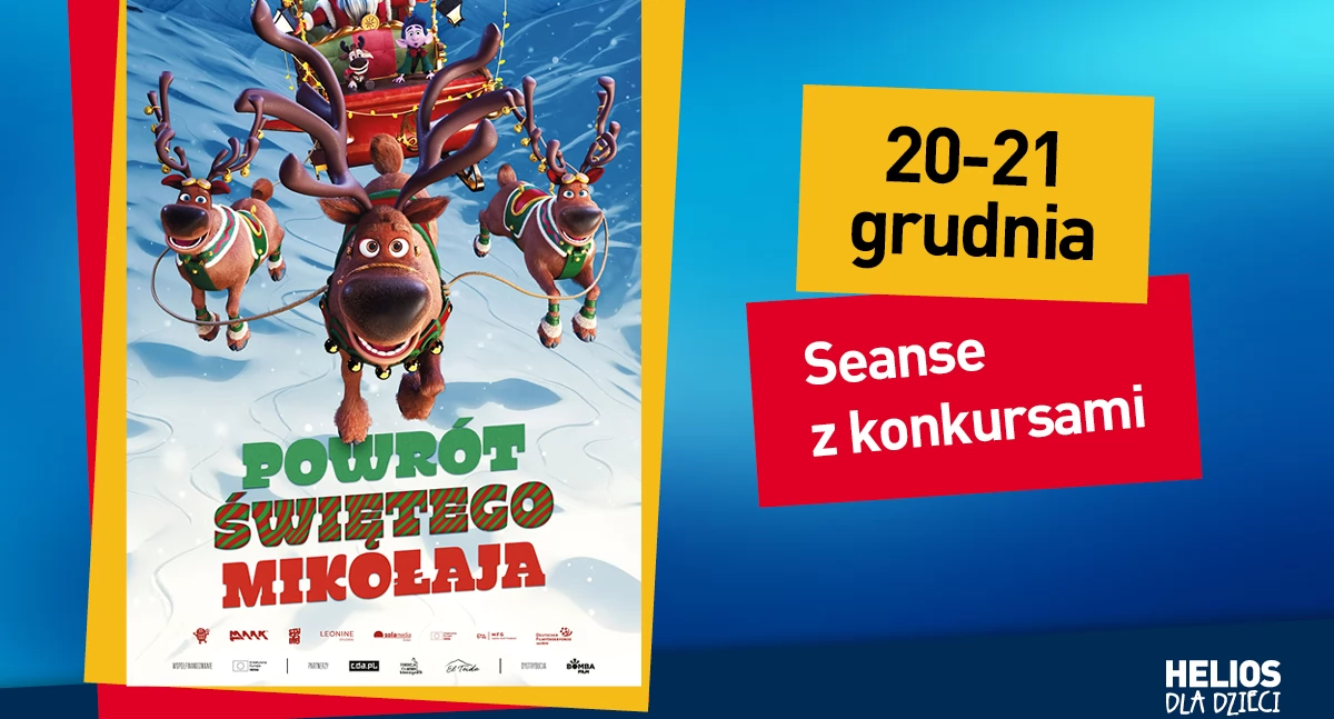 Kino - Film - Fotografia, Powrót Świętego Mikołaja kinie Helios Seanse konkursami świąteczny konkurs Czytelników - zdjęcie, fotografia