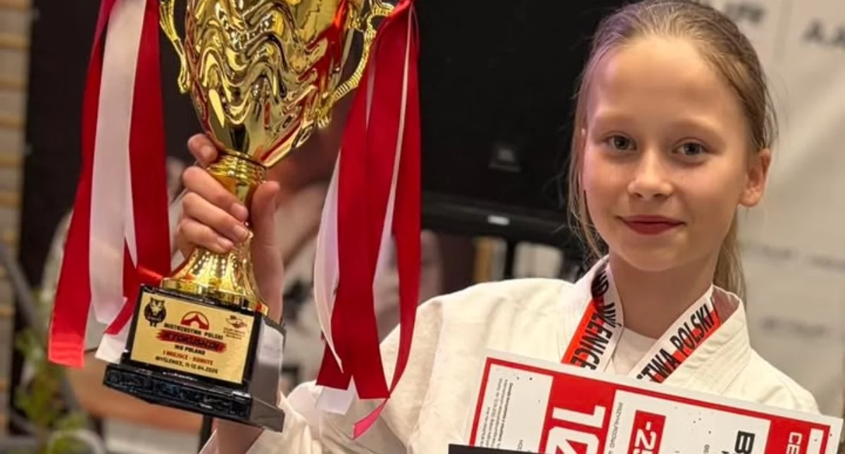 Inne sporty, Sandra Niemińska znów złotem Uczennica szkoły Huszlewie obroniła tytuł mistrzyni Polski - zdjęcie, fotografia