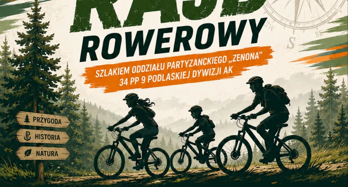 Kolarstwo, Rowerem przez historię Rodzinny szlakiem oddziału „Zenona” - zdjęcie, fotografia