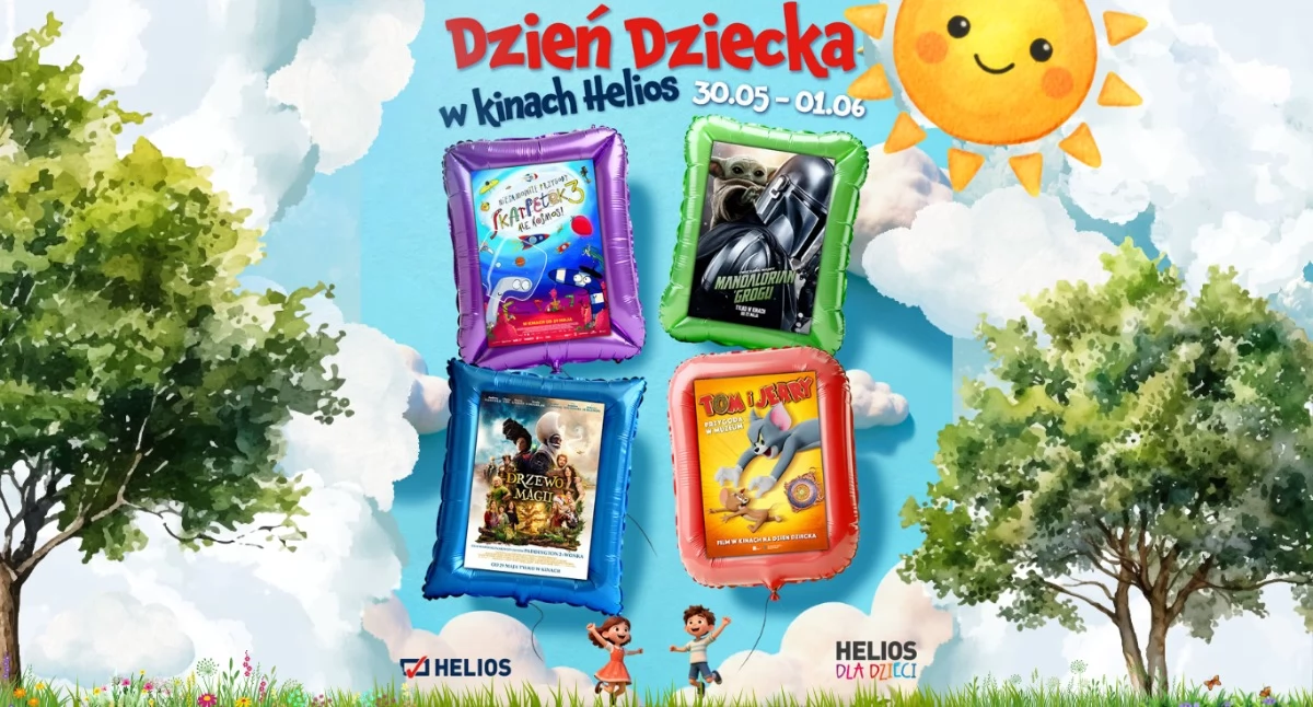 Kino - Film - Fotografia, Dzień Dziecka kinach Helios Będą rodzinne seanse konkurs Łosice wejściówkami - zdjęcie, fotografia