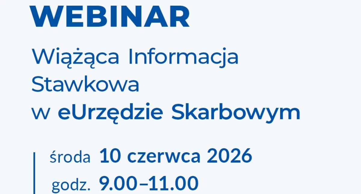 Sprawy urzędowe, Webinar Wiążącej Informacji Stawkowej Spotkanie online przedsiębiorców księgowych - zdjęcie, fotografia