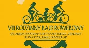 VIII Rodzinny Rajd Rowerowy – szlakiem Oddziału Partyzanckiego „Zenona” już 28 czerwca!